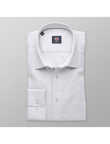 Willsoor Hommes classiques chemise Londres (la taille 176-182) 8361 en gris couleur avec réglage 2W Plus