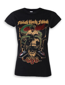 Tee-shirt métal pour femmes Black Sabbath - Bloody Sabbath 666 - ROCK OFF - BSTS32LB
