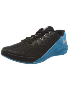 Nike Homme Metcon 5 Chaussures de Gymnastique, Noir (Black/Desert Sand/Lt Current Blue 040), 40.5 EU