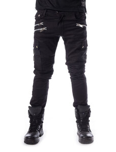 Pantalon Chemical Black pour hommes - ANDERS - BLACK STRAIGHT FIT - POI902