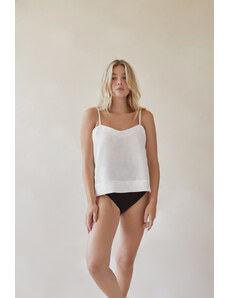 The Sept The Maya - Linen Top White