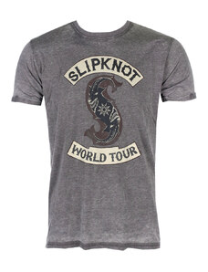 Tee-shirt métal pour hommes Slipknot - World Tour - ROCK OFF - SKBO02MC