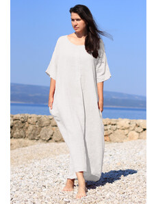 Glara Women's summer linen maxi dress
