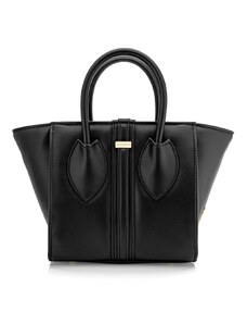 Alexandra K Vegan Leather Handbag 1.3 Mini - Black Ink Corn