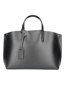 Glara Italian spacious leather handbag