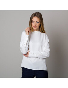 Willsoor Chemise blanche à manches longues pour femme 12531