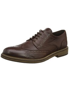 Selected Homme Shchristoph Leather Shoe I Brogue, Marron Cognac, 40 EU