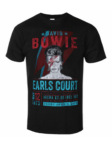 Tee-shirt métal pour hommes David Bowie - Earls Court '73 - ROCK OFF - BOWECOTS01MB