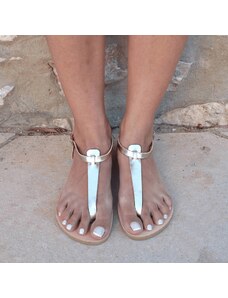 Grecian Sandals T-bar Leather Sandals - Multiple Colors