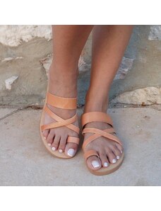 Grecian Sandals Ancient Greek Leather Slides - Multiple Colors