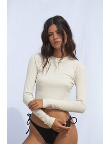 The Sept The Ana | Cropped Long Sleeve - Sand