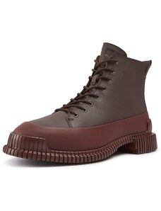 CAMPER Chaussure à lacets 'Pix' brun foncé / rouge foncé
