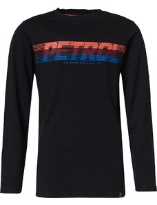 Petrol Industries T-Shirt bleu nuit / bleu roi / orange / rouge foncé