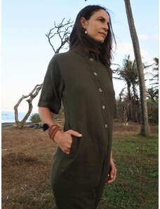 Luciee Amazonia Jumpsuit Long In Olive