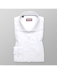 Willsoor Chemise blanche pour homme avec coupe extra-cintrée 12995