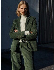 Luciee Corduroy Suit In Hunter Green
