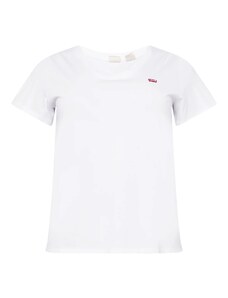 Levi's Plus T-shirt 'PL V Neck Tee' rouge / blanc