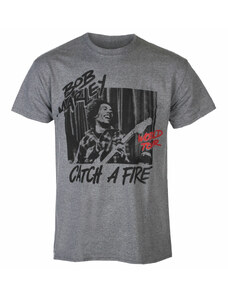 Tee-shirt métal pour hommes Bob Marley - Catch A Fire World Tour - NNM - 12904200