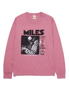 HUF x Miles Davis Voodoo Washed Longsleeve T-Shirt Dusty Rose TS01761