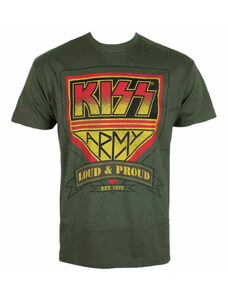 Tee-shirt métal pour hommes Kiss - ARMY Distressed Logo - HYBRIS - ER-1-KISS009-H71-7-DG