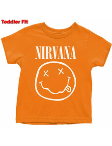 Tee-shirt métal enfants Nirvana - White Happy Face - ROCK OFF - NIRVTS03TO