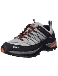 CMP Homme Rigel Low Trekking Shoe WP Chaussure de Marche, Cemento-Nero, 39 EU