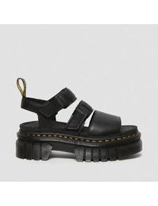 Dr.Martens Ricki Nappa Lux Leather 3-Strap Platform Sandals Black Nappa Lux DM27405001