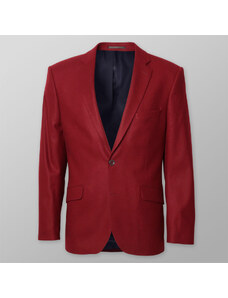 Willsoor Rouge homme veste avec un motif lisse 13505