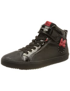 Geox Fille J Kalispera Girl B Sneakers, Black, 35 EU
