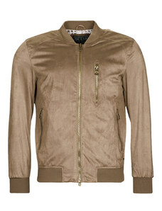 Veste Guess FAUX SUEDE HOODED BOMBER