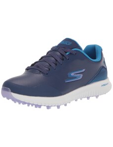 Skechers Femme Go Max Arch Fit Chaussures de Golf sans Crampons Basket, Bleu Multicolore Imperméable, 41 EU