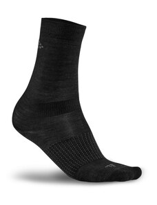 Des chaussettes CRAFT Laine Doublure Warm 2-pack noire