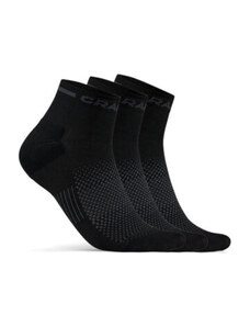 Des chaussettes CRAFT CORE Dry Mid 3-pack noire