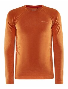Fonctionnel pour hommes la chemise Craft Core Dry Actif Confort LS Orange