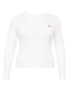 Levi's Plus T-shirt 'PL Long Sleeve Baby Tee' rouge carmin / blanc