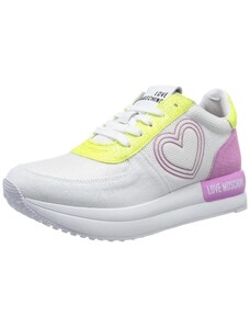 Love Moschino Femme JA15084G1GIO3 Baskets W.Sneakers, Blanc, 38 EU