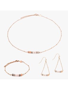 SLOYA Collier, bracelet et boucles d'oreilles Piana en Pierres de Lune