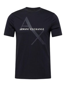 ARMANI EXCHANGE T-Shirt bleu nuit / blanc