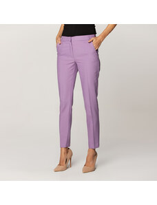 Willsoor Pantalon de soirée de couleur violette pour femme 14960