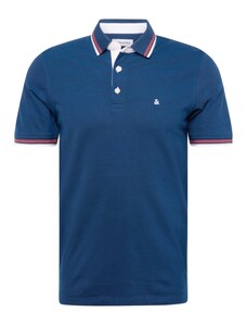 JACK & JONES T-Shirt 'Paulos' bleu foncé / rouge / blanc
