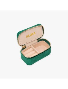 SLOYA Mini boîte à bijoux velours vert émeraude