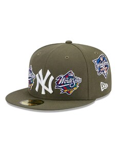 New Era New York Yankees World Series Khaki 59FIFTY Fitted Cap Green 60364470