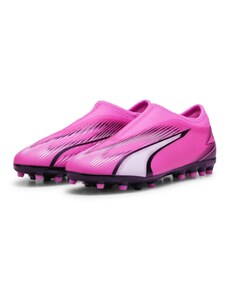 Puma Unisex Youth Ultra Match Ll Mg Jr Soccer Shoes, Poison Pink-Puma White-Puma Black, 37 EU