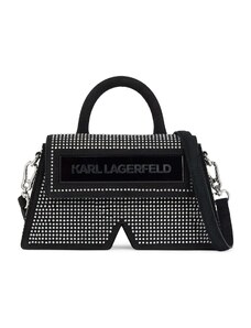 Karl Lagerfeld Sacs à main 'Crystal' noir / argent