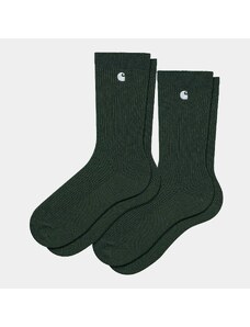 Carhartt WIP Madison Pack Socks Discovery Green / White I030923_1OM_XX