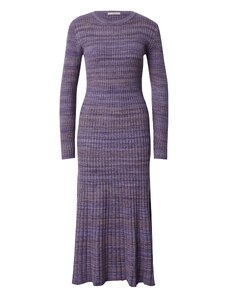 sessun Robes en maille 'MANIFI' violet pastel / violet foncé / orange