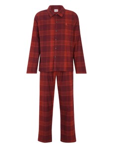 Calvin Klein Underwear Pyjama long rouge orangé / rouge foncé