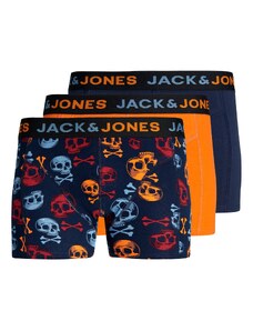 JACK & JONES Boxers bleu marine / bleu ciel / orange / rouge carmin