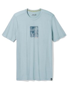 T-shirt Homme Smartwool Mountain Breeze Graphique Manches Courtes Tee Slim Fit Plomb