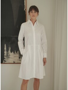 Luciee Ophelia Shirt Dress In White